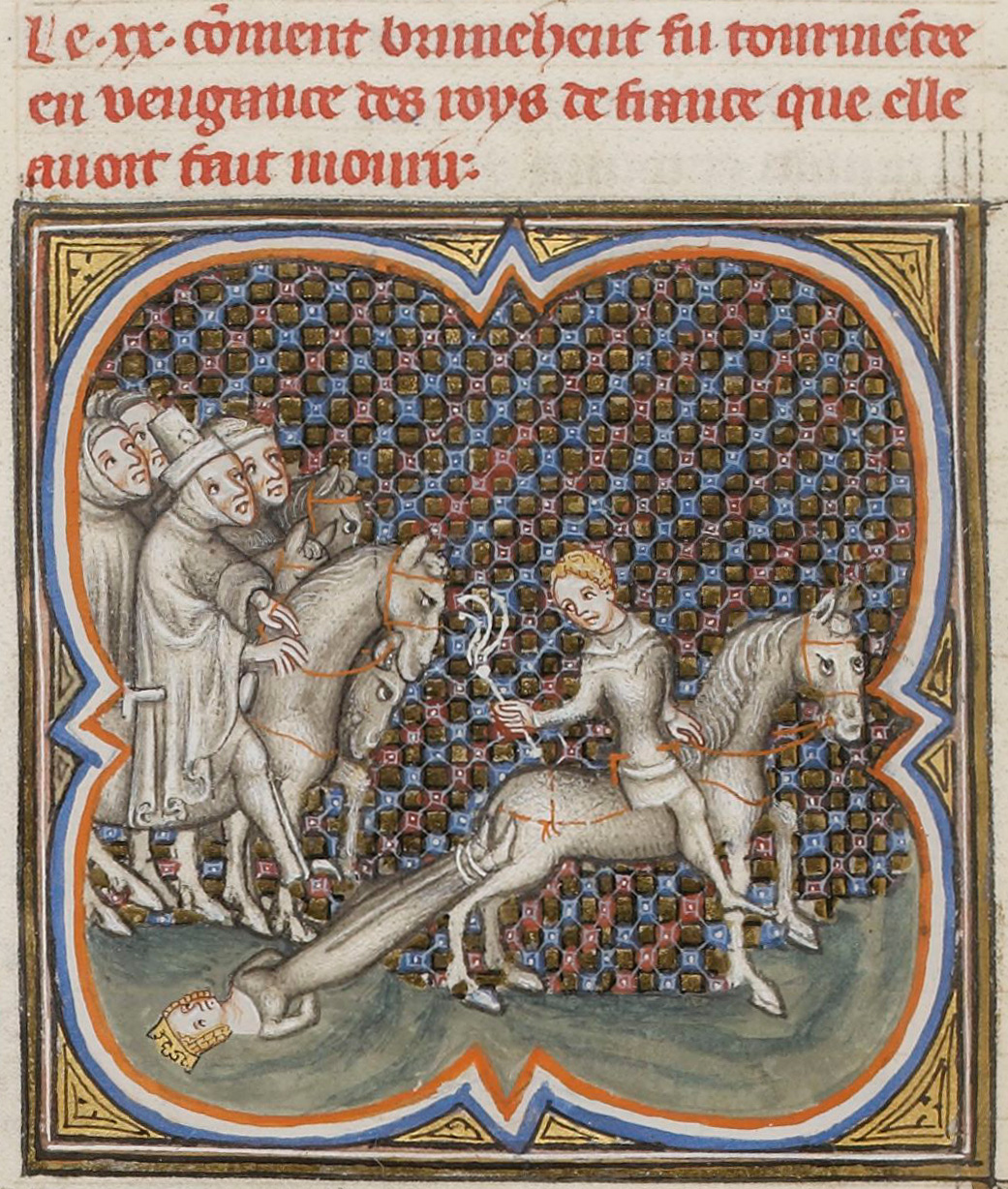 The execution of Brunhilda